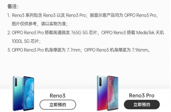 <br />
						Cайт OPPO подтвердил, что обычный Reno 3 будет работать на новом процессоре MediaTek Dimensity 1000L 5G<br />
					